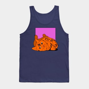 Lazy kitten Tank Top